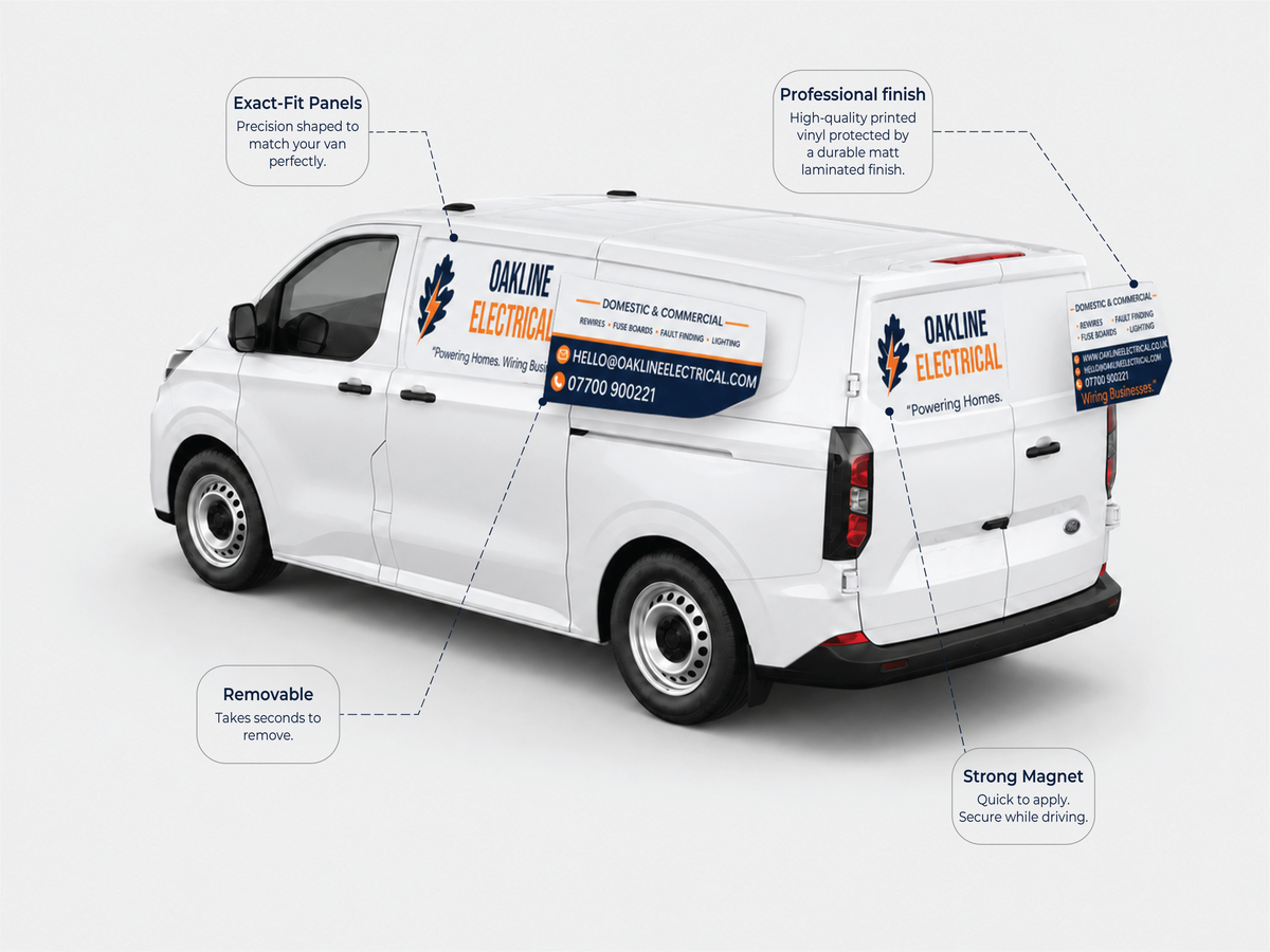 Magnetic van signs