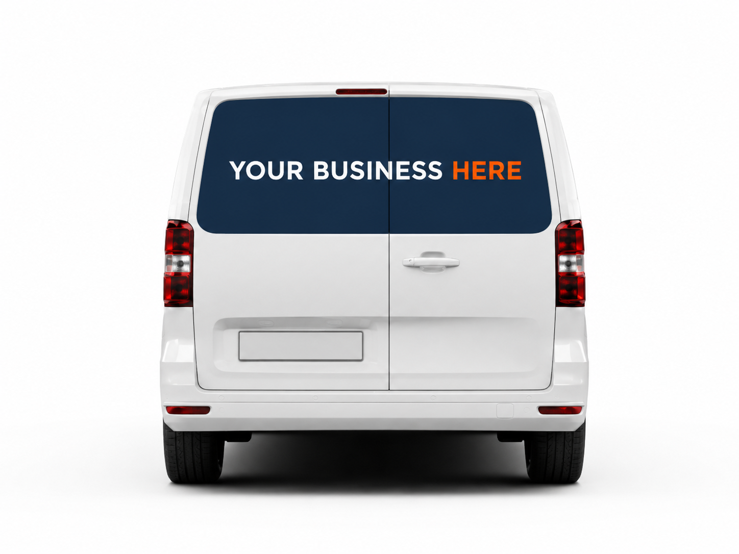 Rear magnetic van signs